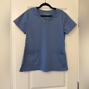 Grey's Anatomy Women's Ceil Blue scrub Top medium M